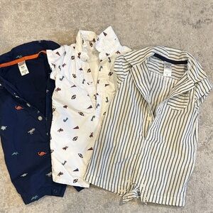 Kids Dinosaur, Nautical, and Striped Shirts Set
